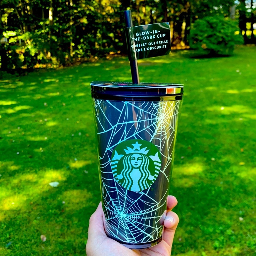 Starbucks Halloween 2021 GITD Spiderweb Tumbler